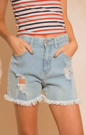 Afends Womens Beat Nineties - Denim Shorts