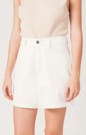 Afends Womens Chevy - Vintage White - Denim Skirt