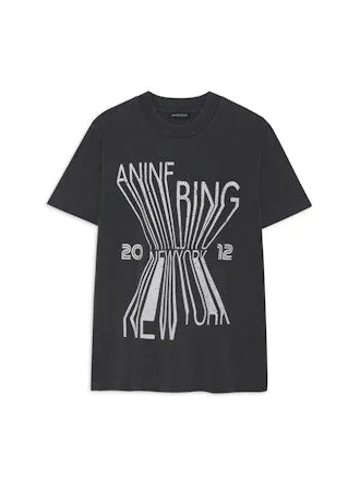 Anine Bing - Colby Tee Bing New York Tee in Black