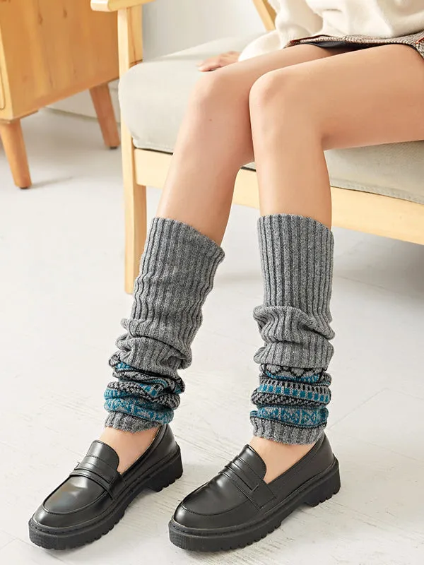 Casual Keep Warm Printed Leg Warmers Accessories