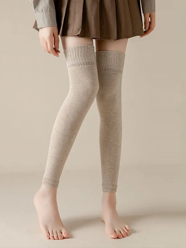 Casual Skinny Keep Warm Solid Color Leg Warmers Accessories