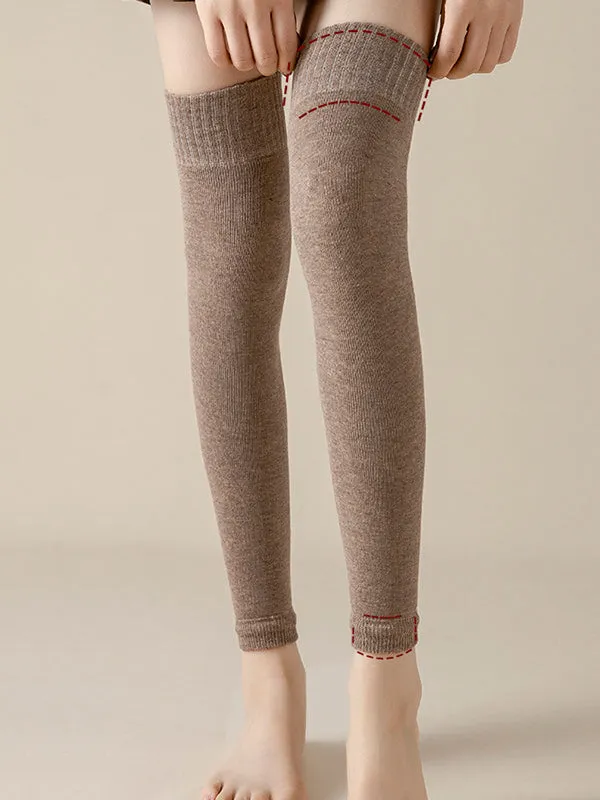 Casual Skinny Keep Warm Solid Color Leg Warmers Accessories