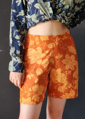 Eco-rayon Passion flower Spice shorts