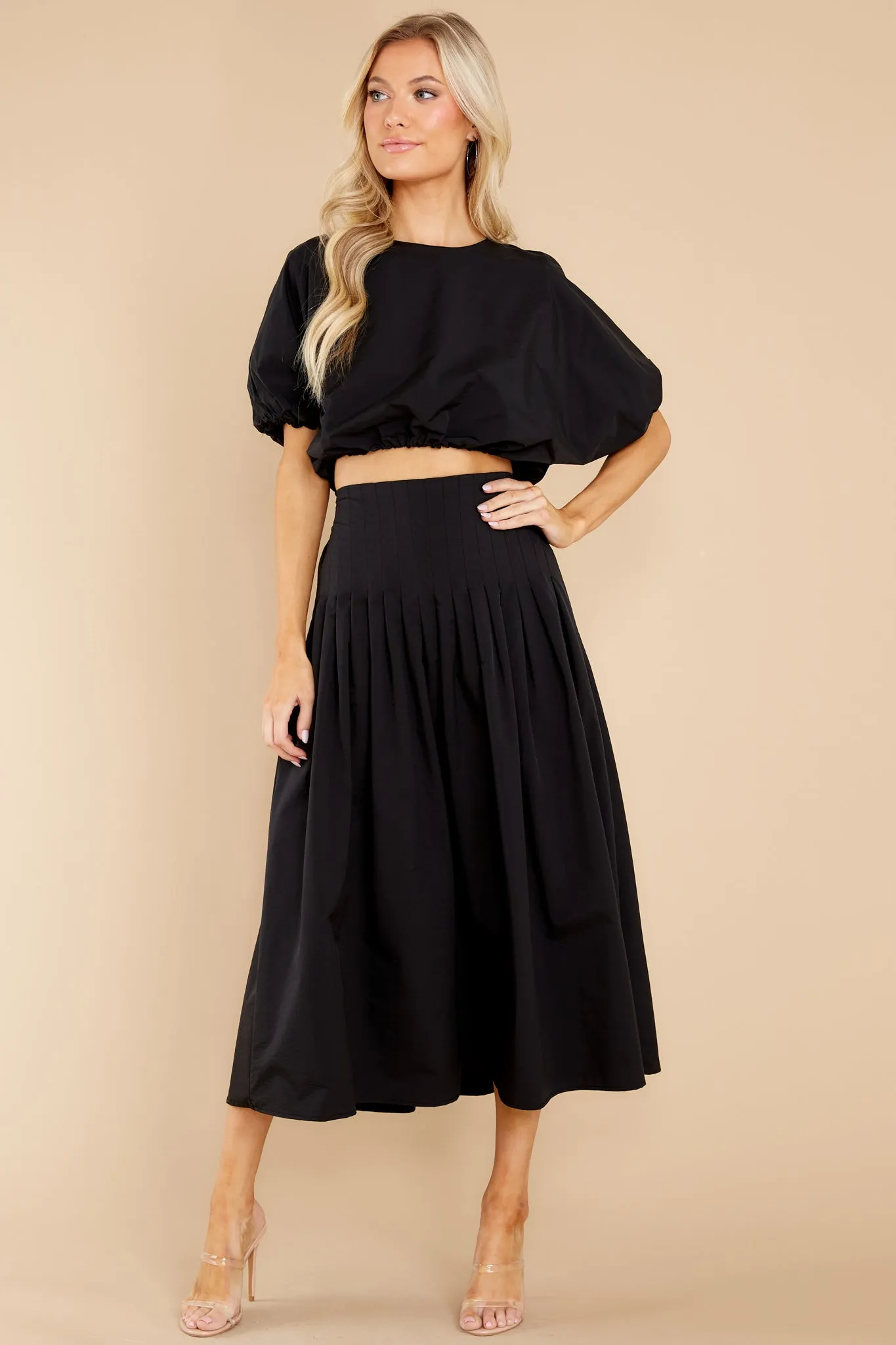 Freedom Calls Black Two Piece Set