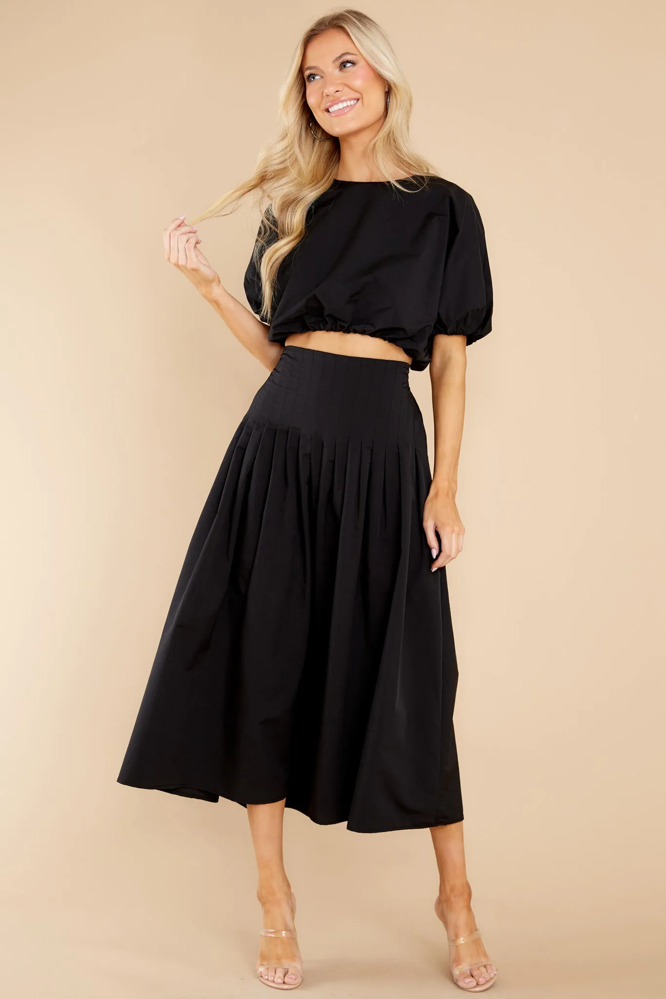 Freedom Calls Black Two Piece Set