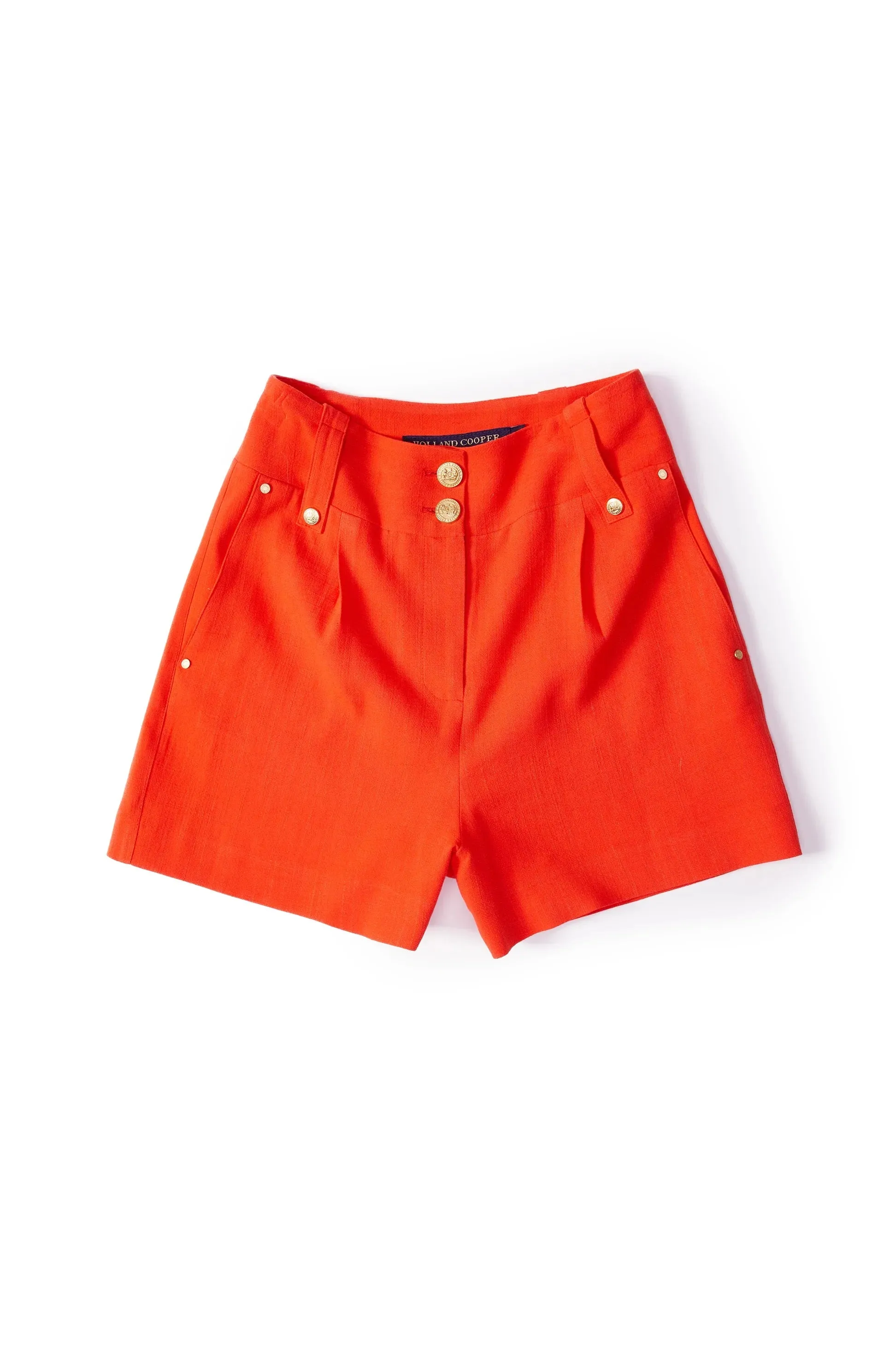 Holland Cooper Tailored Linen Short in Neroli