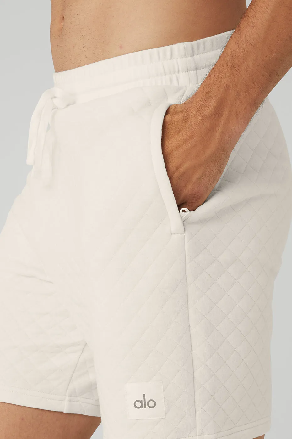 Quilted Stadium Short - Ivory