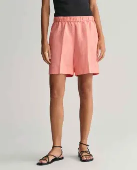 REL LINEN BLEND PULL ON SHORTS