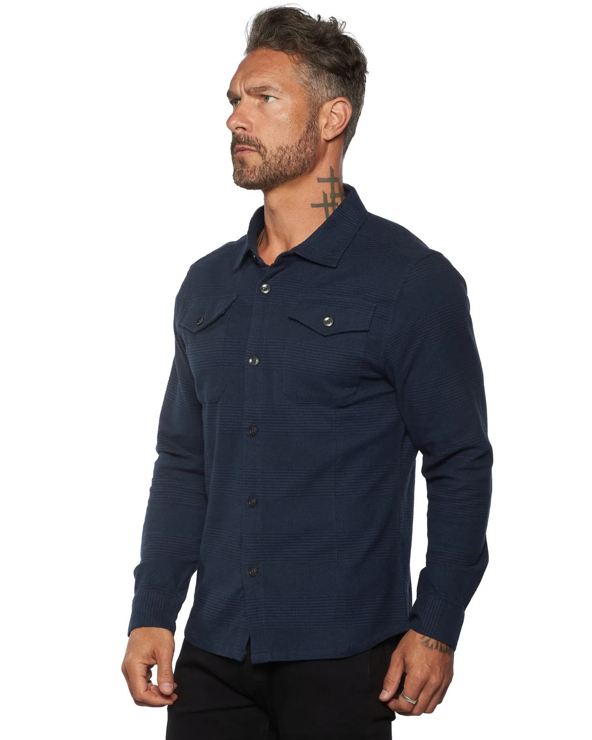 Untucked Tailored SLIM Fit Button-Up Shirt (Runs Small)