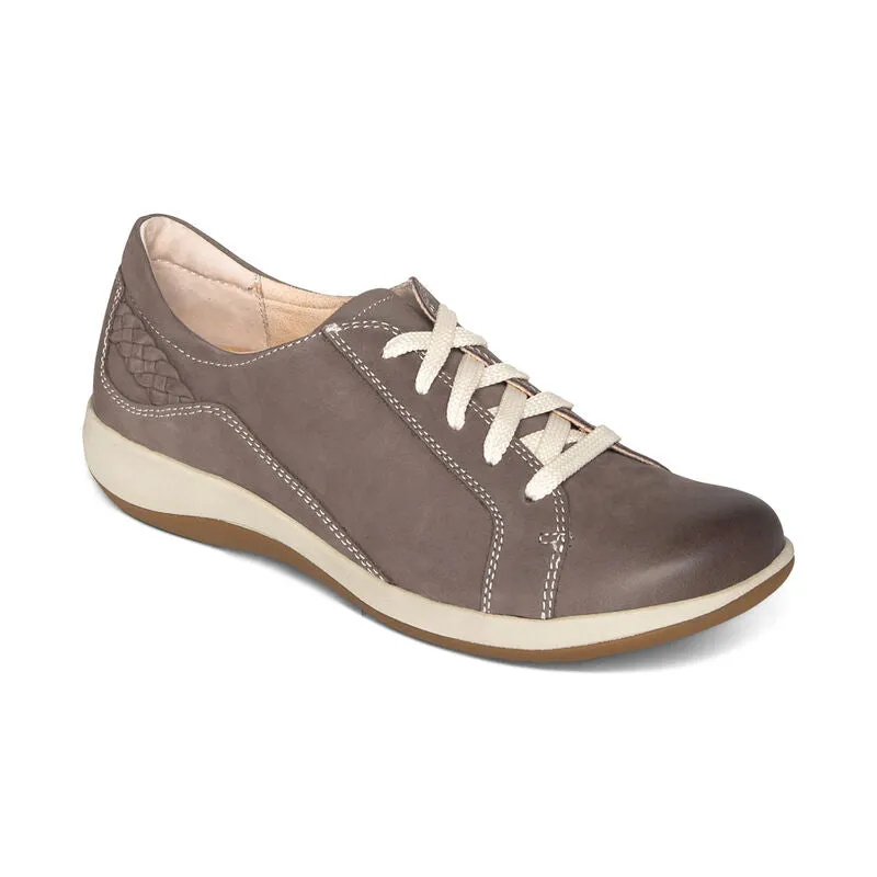 WOMEN'S AETREX DANA LACE UP OXFORD | WARM GREY