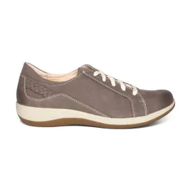 WOMEN'S AETREX DANA LACE UP OXFORD | WARM GREY