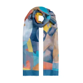 Women’s Large Abstract Print Lightweight Scarf